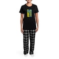 thumbnail image 4 of CafePress - Ukraine Coat Of Arms Flag Pajamas - Women's Short Sleeve Print T-Shirt and Pants Dark Cotton Pajama Set, 4 of 7