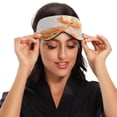 thumbnail image 4 of IAUYY Sleep Mask, Super Soft Eye Masks with Adjustable Strap, Lightweight Comfortable Blindfold,Perfect Blocks Light for Men Women Peach-colored Poppy Flowers, 4 of 7