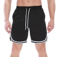 thumbnail image 4 of Men's Casual Shorts Short Athletic Shorts Men Running Mens Size 33 8 Mens Big And Tall Athletic Mesh Comfy Clothes Lounging Wear for Workout Black L, 4 of 8