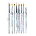 thumbnail image 4 of Soumake 8-Piece Flower Nail Art Brush Set – Soft Bristles, Gradient Colors, Non-Slip Handle for Precise Nail Liner & Dotting Designs, 4 of 7