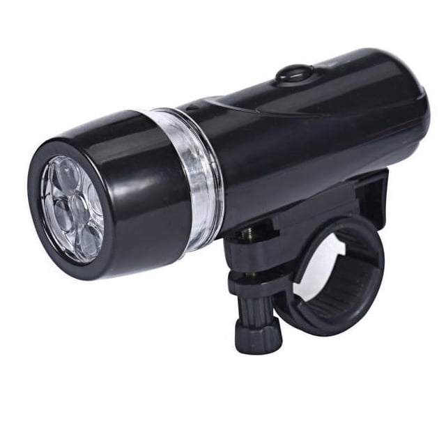 5 LED Lamp Bike Front Head Light + Rear Flashlight BK Bike Tail Light Battery Powe Back Light for Bike Scooter Light Reflectors for Bikes Night Light for Bike Front And Back Front Light Bike Dynamo