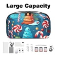 thumbnail image 3 of Christmas Waterproof Oxford Fabric Charger Case for Electronic Devices, Hard Drive, Cords, Cables, and Phone - 5.9x9.44x3.14 Inches, 3 of 6