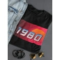 thumbnail image 3 of Retro Futuristic 1980 Design T-Shirt Women -Image by Shutterstock, Female Medium, 3 of 4