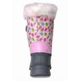 thumbnail image 4 of BURUDANI Kids Boys Girls Warm Snow Boots Insulated Waterproof Winter Ski Boots KSNOW PINK/OWL Size 6, 4 of 5