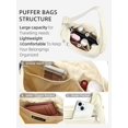 thumbnail image 4 of Bolso de hombro WESTBRONCO Small Puffer Crescent Nylon para mujer, 4 of 6