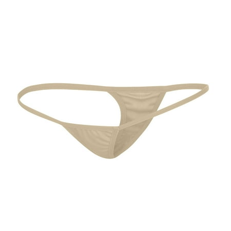

Gaiseeis Sexy Women Lace V-string Briefs Panties Thongs G-string Lingerie Underwear Khaki L