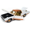 thumbnail image 2 of 1969 Pontiac Royal Bobcat Grand Prix Model J Cameo White with Firefrost Gold Hood and Top with Gold Interior "American Muscle" Series 1/18 Diecast Model Car by Auto World, 2 of 3