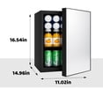 thumbnail image 5 of Dimedeal 0.9 Cu.ft Mini Beverage Refrigerator, 24 Cans Beauty Fridge  with Mirror Door,  Compact Cooler for Bedroom, Dorm, Office, 5 of 8
