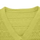 thumbnail image 3 of Suéter de mujer, abrigo, manga larga, cuello, color sólido, punto, cárdigan, chaqueta, blusa para mujer, 3 of 4