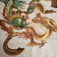 thumbnail image 6 of Chinese Cloth Silk Dragon Phoenix Mural Wall Hanging Tapestry Meditation  36, 6 of 7