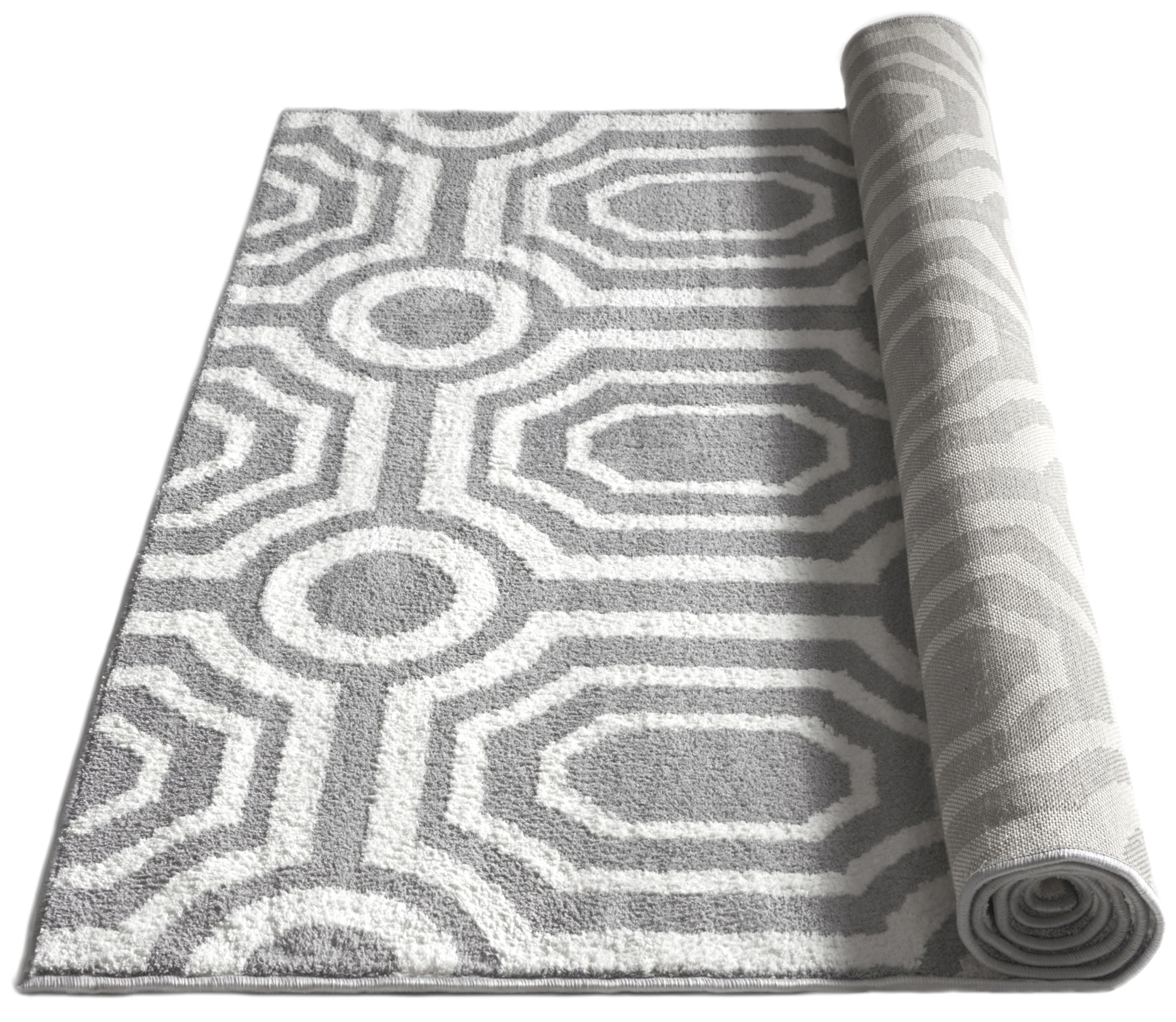 Well Woven Kasper Leos Modern Grey Soft Area Rug