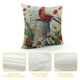 thumbnail image 4 of COMIO Spring Pillow Covers Cardinal Floral Throw Pillowcase Hello Sunshine Home Sofa Bedroom Living Room Holiday Cushion Case Farmhouse Decorations, 4 of 5