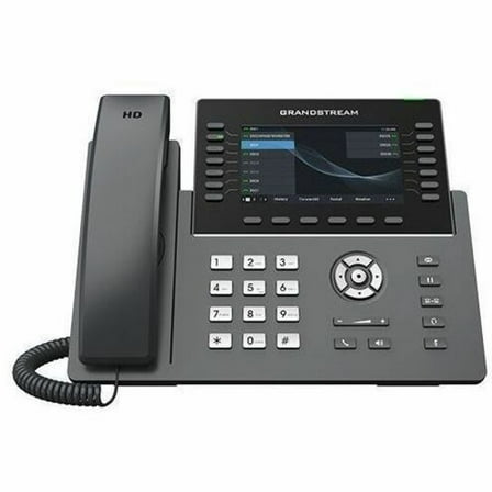 Grandstream GRP2650 IP Phone, Corded, Corded/Cordless, Wi-Fi, Bluetooth, 5 Multiple Conferencing, Wall Mountable, Stand Mountable
