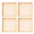 thumbnail image 1 of 4Pcs Unfinished Wood Serving Tray Professional Wood Trays for Block Puzzle, 1 of 9