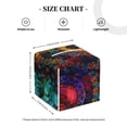 thumbnail image 4 of Gukieu Mandala Colorful Print Leather Tissue Box, PVC Waterproof Velcro Opening and Closing Square Tissue Box Holder, Suitable for Home and Office Decoration, 4 of 7