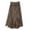 Coffee, variant on USSUMA Women'S Skirts Midi Skirt Solid Color High Waist Slim Irregular Mid-Calf Skirt Mesh Casual Skirt Comfortable Skirts Meeting My Order Beige Skirt for Women Free Size