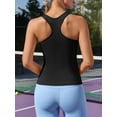 thumbnail image 3 of V for city basics Womens Seamless Tank Tops as clothings with Built in Bra Square Neck I Back Workout Tops Yoga Running Sports Tops, 3 of 7