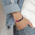 thumbnail image 2 of Color de la cuerda tejida Bohemia ajustable Boho Surfer para los hombres las mujeres delgada cuerda de cuerda hecha a mano de playa de colores, 2 of 4