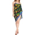thumbnail image 5 of HAPPY BAY Women's Bikini Sarong Swimwear Swim Cover up Skirt Summer Wraps Swimsuit Beach Wrap Coverups for Women Beachwear One Size Onyx, Floral, 5 of 5