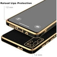 thumbnail image 4 of Galaxy S20 Ultra Case,  for Electroplated Samsung Galaxy S20 Ultra 4G/5G Phone Case, Case Soft TPU Protective Shockproof Flexible Samsung Galaxy S20 Ultra Case 6.9 inch, Black, 4 of 13