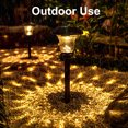thumbnail image 4 of Trajes de lámpara al aire libre 4 paquetes de lámpara de césped al aire libre, luz de camino alimentada por energía Solar, luces decorativas de paisaje para jardín, pantalla de cristal impermeable, lu Andoer Trajes de lámpara al aire libre, 4 of 7