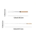 thumbnail image 3 of Piwvid Marshmallow Roasting Sticks Set of 4, Telescoping Long Smores Sticks for Fire Pit, Camping, Grill, Bonfire Party, BBQ Accessories, for Roasting Marshmallows, 3 of 4