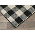 thumbnail image 6 of Garland Rug Country Living Buffalo Plaid Polypropylene Black/Ivory Indoor/Outdoor Area Rug, 7' x 10', 6 of 7