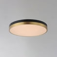 thumbnail image 4 of Dapper 1 - Light Black And Antique Brass Multi Color Modern / Transitional - LED Steel Flush Mount Light, 4 of 4