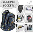 thumbnail image 3 of KUIFORTI Rocket Astronaut Boys 4Pcs Backpack Set, Cool School Bag with Lunch Box Pencil Pouch Water Bottle Sleeve for Elementary Primary Middle School Kids, 3 of 6