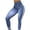 A Light Blue, variant on Crz Yoga Leggings Women's Sexy Temperament Printed Sports Leggings Paired With Hip Lifting Yoga Capris Black M