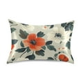 thumbnail image 7 of Yayeee Pillowcase Standard Size Set of 2 Satin Wrinkle Resistant Pillow Case, Large Red Floral Pattern, 7 of 7