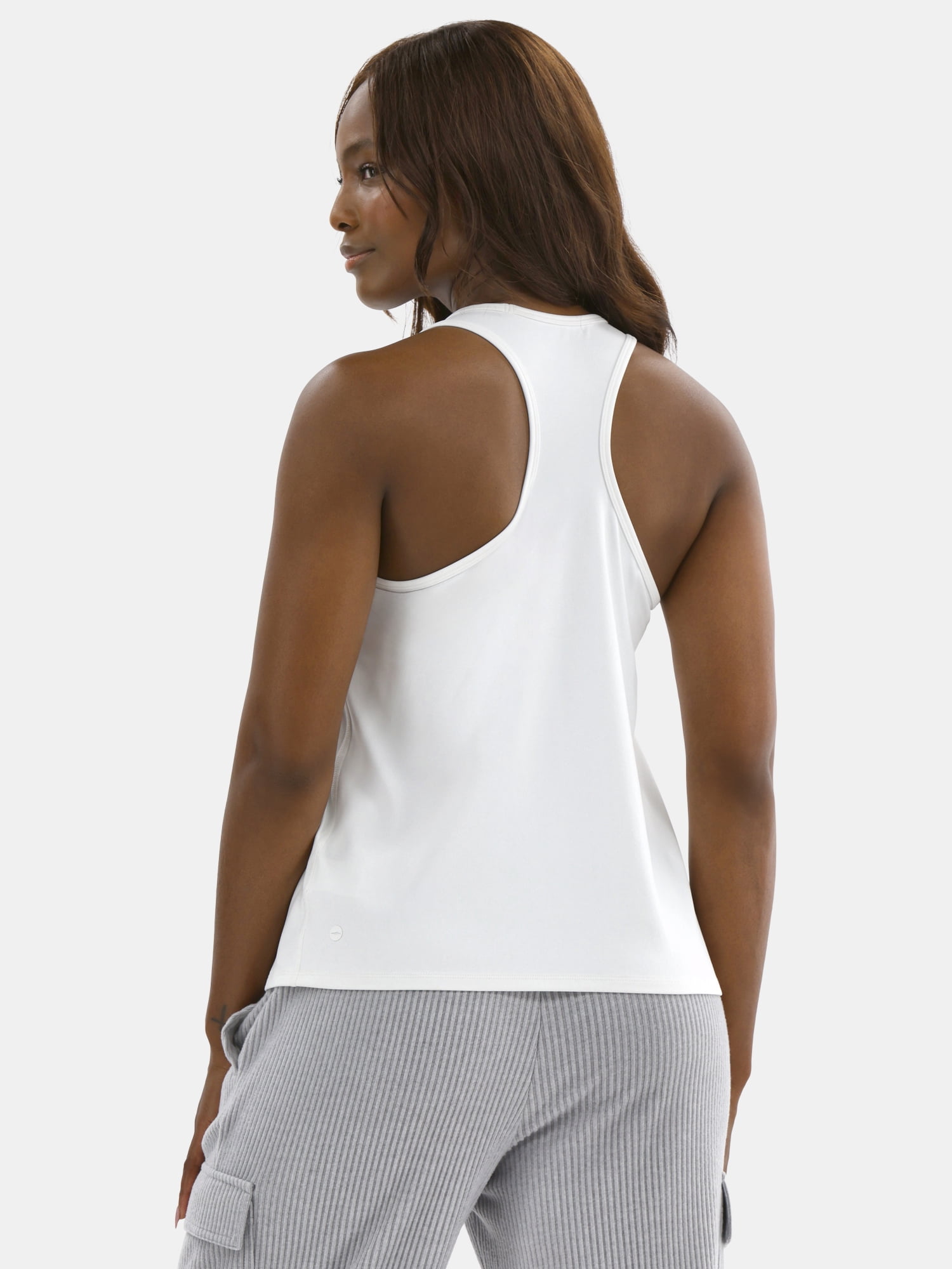 Avia Women's SoftSculpt Relaxed Racerback Tank Top with UPF 50, Sizes XS-XXXL