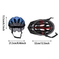 thumbnail image 2 of Bike Helmet with USB Rechargeable Rear Light Detachable Magnetic Goggles Removable Sun Visor Mountain & Road Bicycle Helmets for Men Women Adult Cycling, 2 of 9