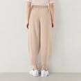 thumbnail image 4 of Krdevn Girls' Linen-Blend Cropped Pants, Comfortable Wide-Leg Trousers with Pockets, Stylish Everyday Wear for Spring & Summer,11-12 Years, 4 of 7