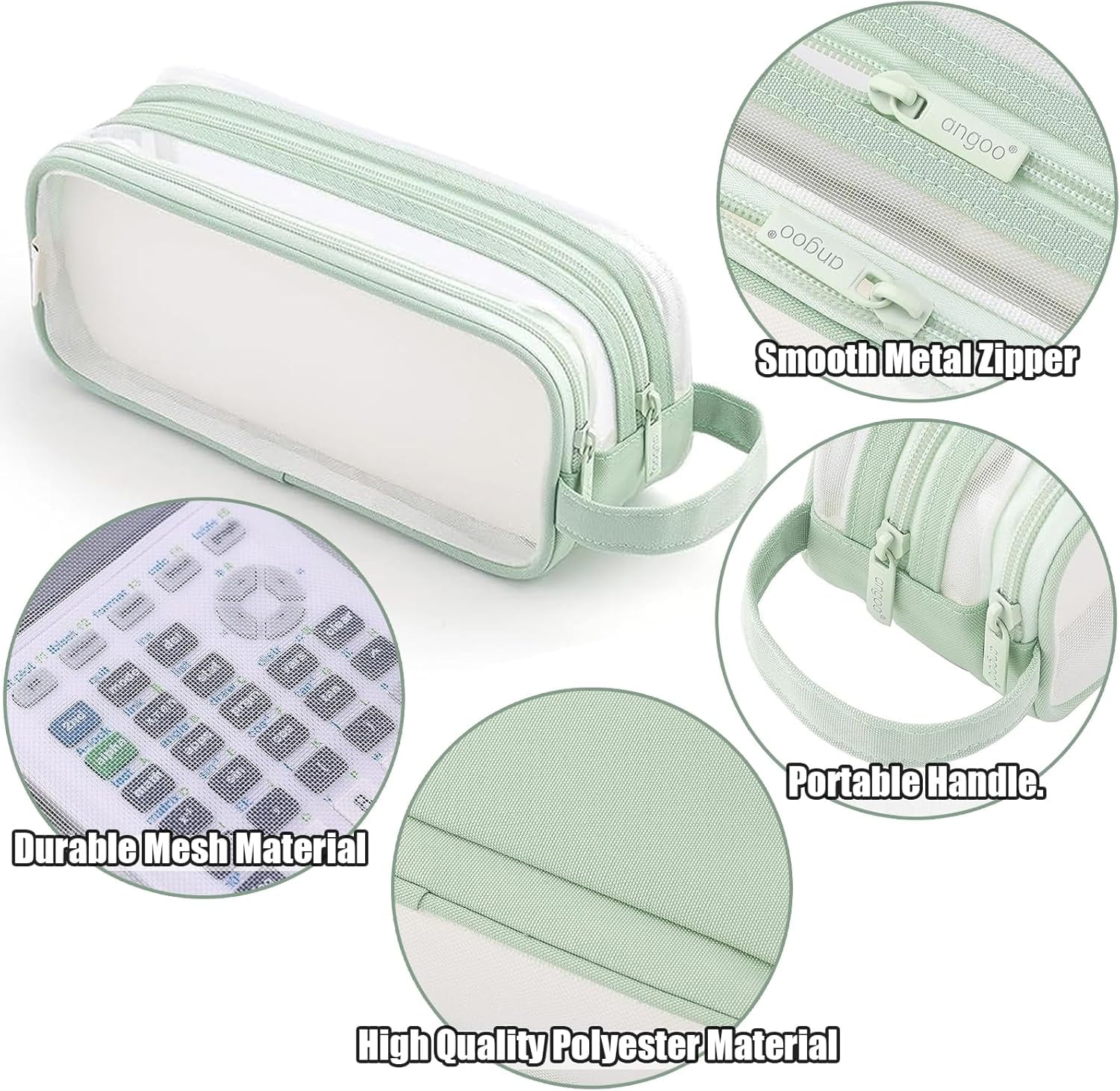 Bolsa Transparente Impermeable Para Bolígrafos Tuche Para Lápic Con