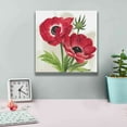 thumbnail image 4 of Epic Graffiti 'Crimson Anemones I' by Grace Popp, Giclee Canvas Wall Art, 12"x12", 4 of 8