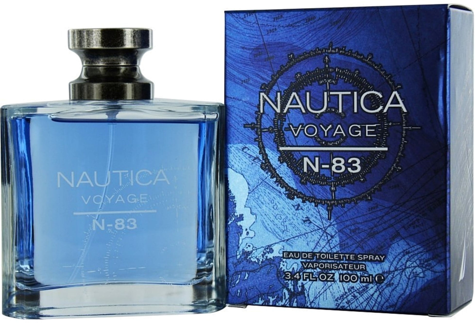 Nautica Voyage N-83 for Men, 3.4 oz Eau de Toilette Spray