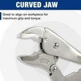 thumbnail image 3 of 5-Piece Locking Pliers Set, -vanadium Steel, Curved Jaw & Long Nose Pliers, 3 of 6