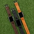 thumbnail image 2 of Mountaineers Premium Leather Unisex Watch Band for Apple Watch - 42/44/45/49mm(46mm Series 10) Long Brown by Affinity Bands, 2 of 5