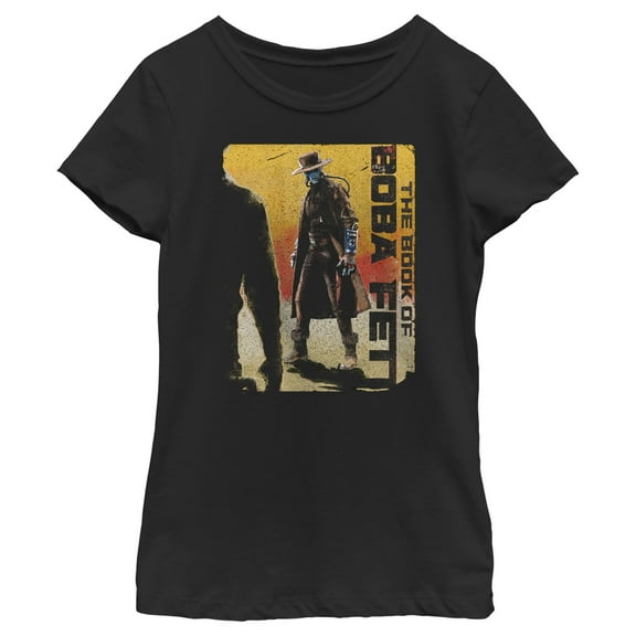 Girl's Star Wars: The Book of Boba Fett Cad Bane Outlaw Gun Slinger Graphic Tee Black Small