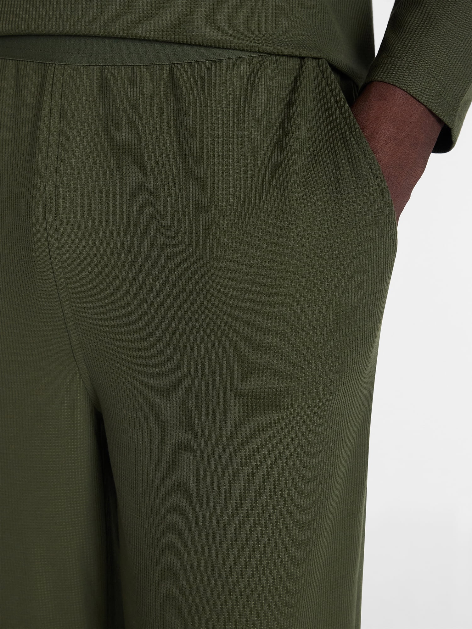 George Men's Waffle Knit Sleep Pants, Sizes XS-3XL