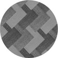 thumbnail image 1 of Ahgly Company Tapis d'Intérieur Ronds Transitionnels Noirs Lavables à la Machine, 6 Pieds Rond, 1 of 7