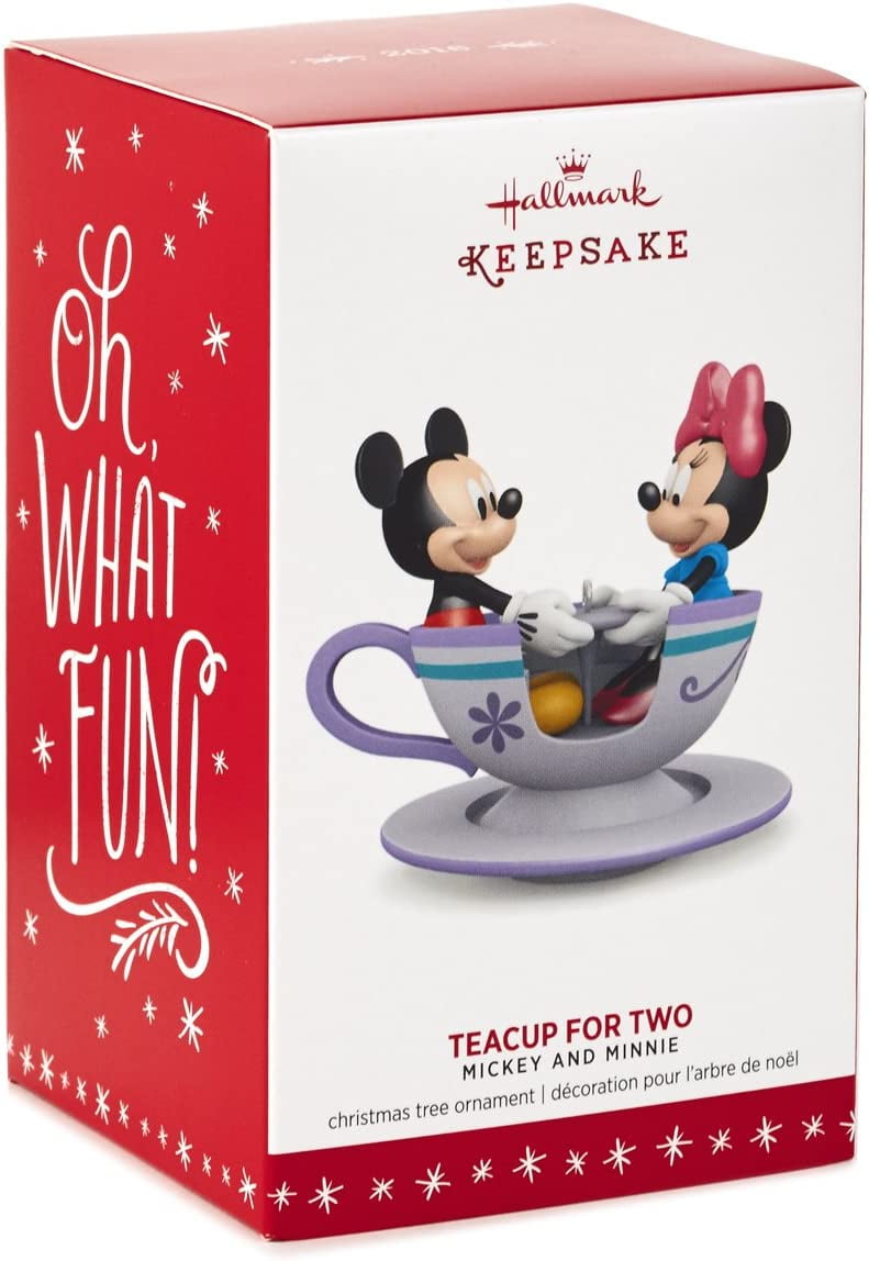 Hallmark Teacup for Two Mickey and Minnie Mouse Ornament - Walmart.com