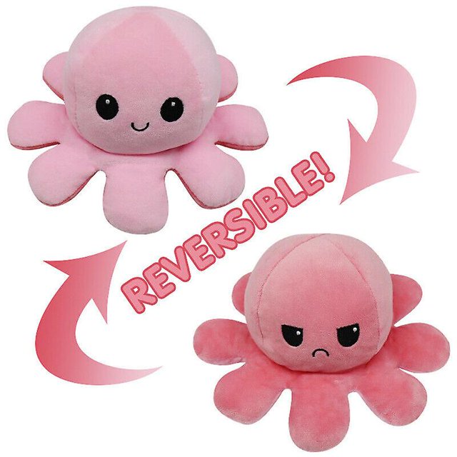 Juguetes de peluche XianweiShao Flip Reversible pulpo Doble cara