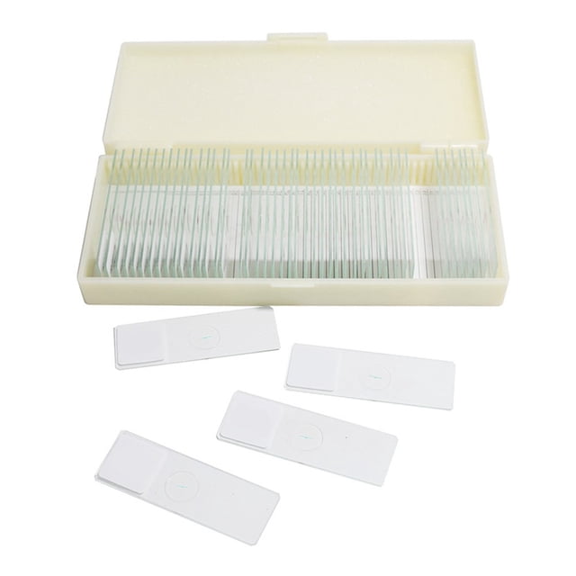 BTOER Toboggans pour Microscopes pour Enfants, Accessoires de microscope, Toboggans de Préparation de Verre