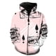 thumbnail image 1 of Sudadera con capucha y cremallera para hombre, de manga larga y gran tamaño, con diseño abstracto de ojos de tigre, ideal para la primavera de 2024. Chaquetas informales con capucha para adolescentes., 1 of 6