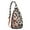 Rose-gold, variant on Textured Cheetah Chest Bag - 3D-Embossed Animal Print Sling Backpack (Luxury Tactile Design, Water-Resistant)