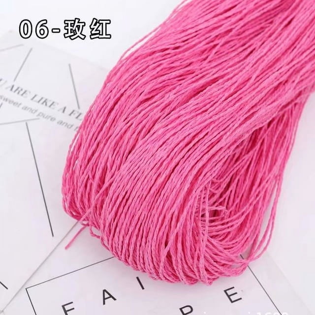 Animal Husbandry Cotton Straw Raffia Thread Hat Thread Crochet Hat Sun Hat Thread Handmade Diy Material Hand-knitted Thread