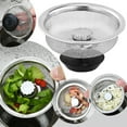 thumbnail image 1 of SHAGUOZHOU 1PCS Stainless Steel Kitchen Filter Sewer Garbage Stainless Steel Filter -clogging Filter For Vegetable Washing Kitchen Filter Mesh with Rack 360 Strainer Drainer Fr, 1 of 7