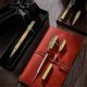 thumbnail image 2 of Set of 6 Slim Pens, Multi-Color Wooden Swivel Pen Set with Refill Shaft Bolt-On Ballpoint Pen for D, 2 of 5